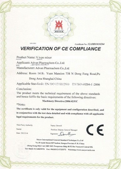 الصين Changzhou Yibu Drying Equipment Co., Ltd الشهادات